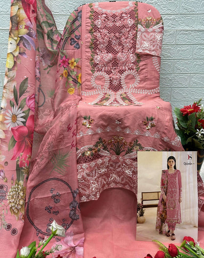 Qalamkar 26 Deepsy Cotton Pakistani Salwar Suits Exporter Gujarat