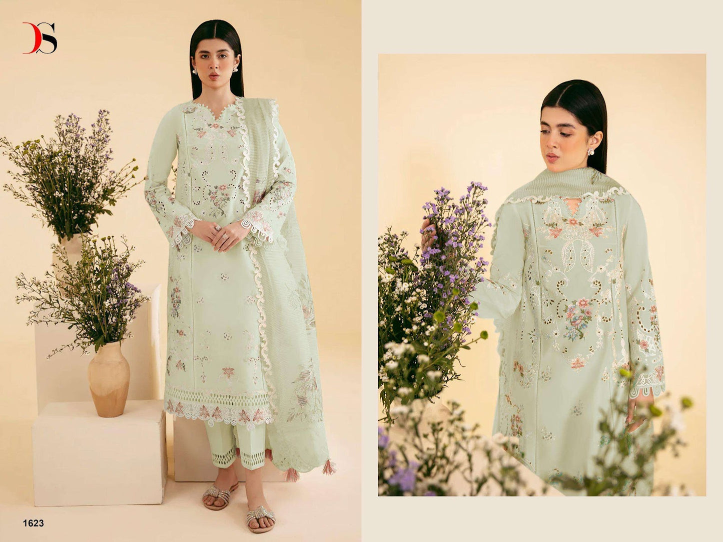 Qalamkar 26 Deepsy Cotton Pakistani Salwar Suits Exporter Gujarat