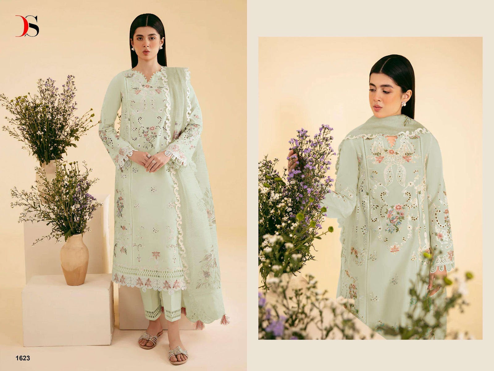 Qalamkar 26 Deepsy Cotton Pakistani Salwar Suits Exporter Gujarat