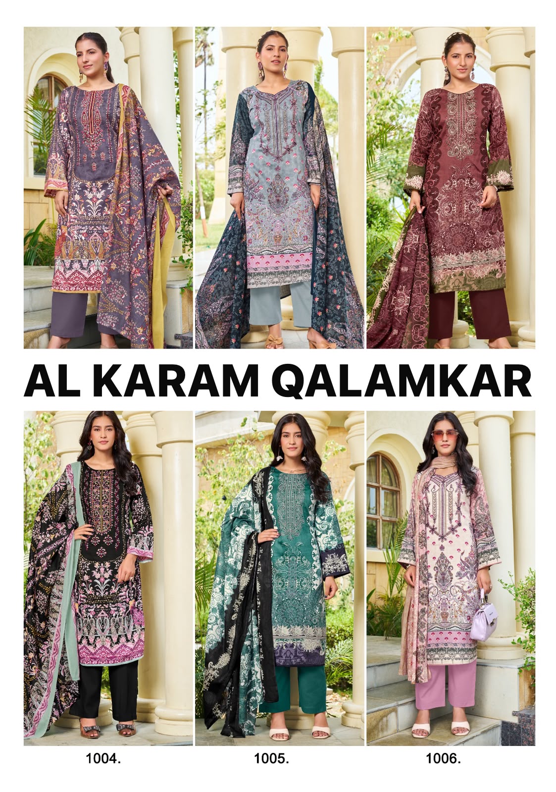 Qalamkar Al Karam Pure Cotton Karachi Salwar Suits Wholesaler India