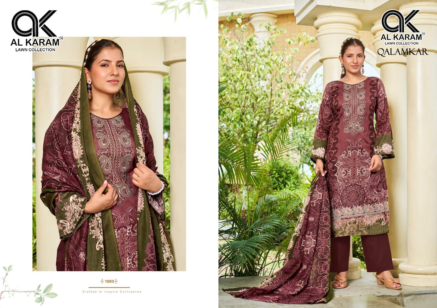 Qalamkar Al Karam Pure Cotton Karachi Salwar Suits Wholesaler India