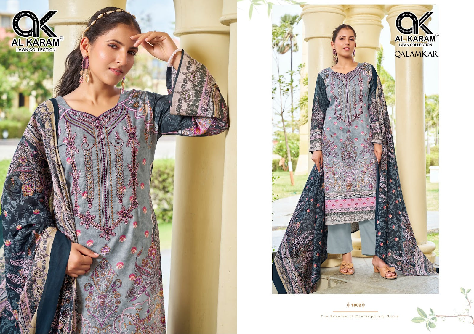 Qalamkar Al Karam Pure Cotton Karachi Salwar Suits Wholesaler India
