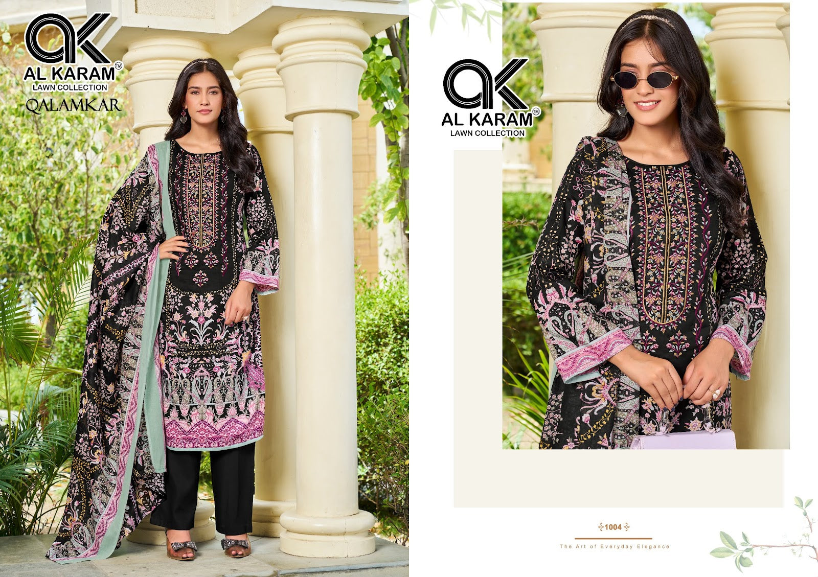 Qalamkar Al Karam Pure Cotton Karachi Salwar Suits Wholesaler India