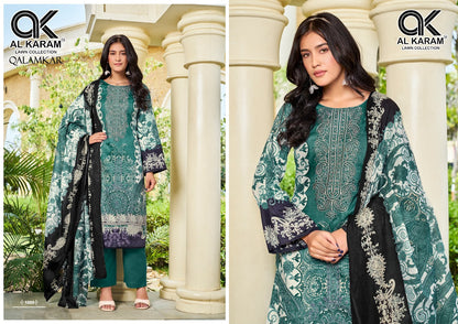 Qalamkar Al Karam Pure Cotton Karachi Salwar Suits Wholesaler India