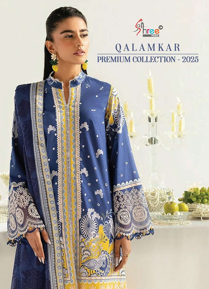 Qalamkar Premium Collection 2025 Shree Fabs Cotton Pakistani Patch Work Suits Exporter India