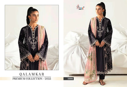 Qalamkar Premium Collection 2025 Shree Fabs Cotton Pakistani Patch Work Suits Exporter India