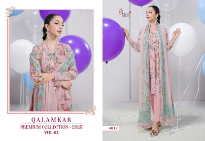 Qalamkar Premium Collection 2025 Vol 2 Shree Fabs Pure Cotton Pakistani Patch Work Suits Wholesale
