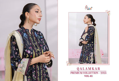 Qalamkar Premium Collection 2025 Vol 2 Shree Fabs Pure Cotton Pakistani Patch Work Suits Wholesale
