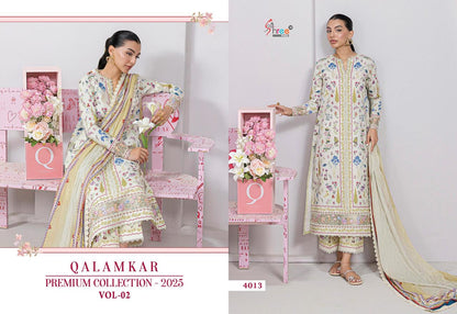 Qalamkar Premium Collection 2025 Vol 2 Shree Fabs Pure Cotton Pakistani Patch Work Suits Wholesale