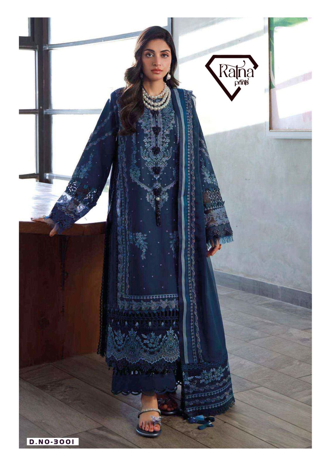 Qalamkar Vol 1 Ratna Prints Lawn Cotton Karachi Salwar Suits Exporter Ahmedabad