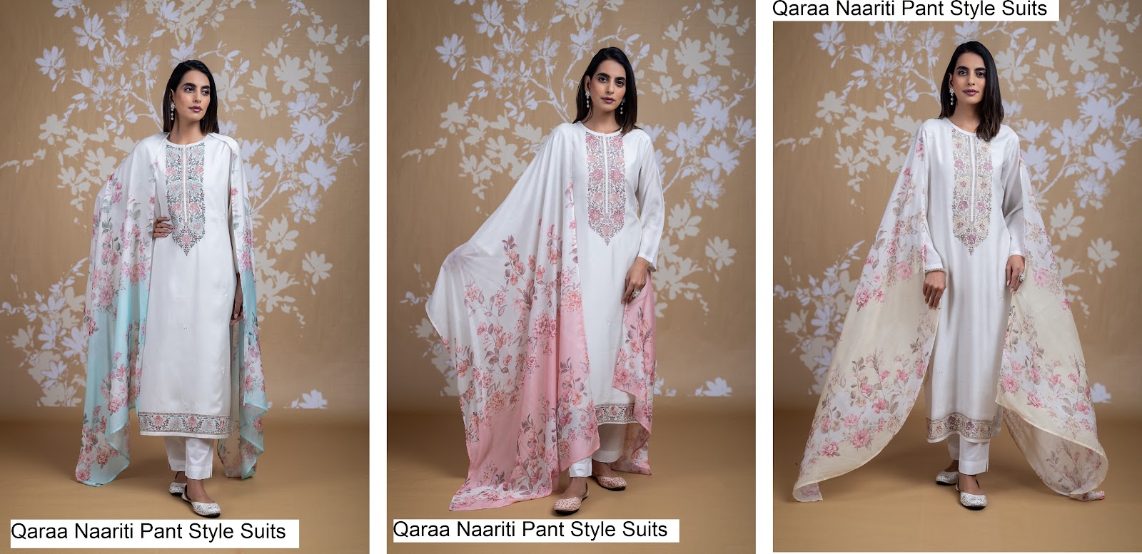 Qaraa Naariti Muslin Pant Style Suits Manufacturer India