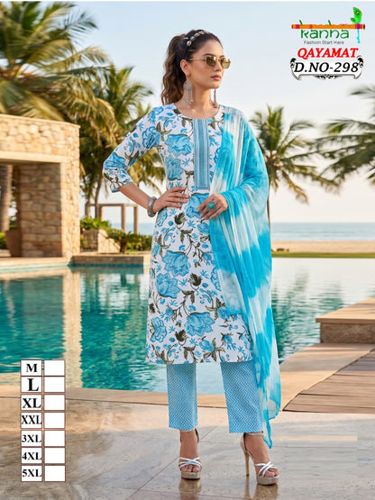 Qayamat 2807 Kanha Liva Reyon Readymade Pant Style Suits Supplier India