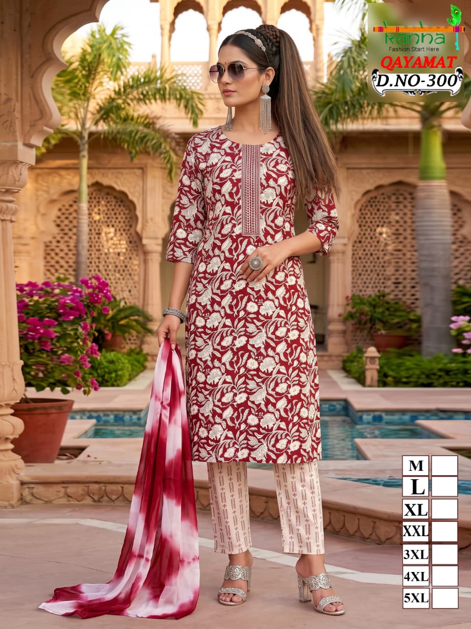 Qayamat 2807 Kanha Liva Reyon Readymade Pant Style Suits Supplier India