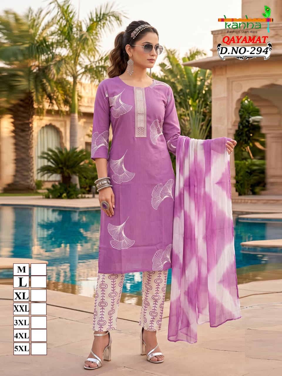 Qayamat 2807 Kanha Liva Reyon Readymade Pant Style Suits Supplier India