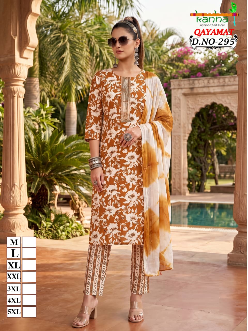 Qayamat 2807 Kanha Liva Reyon Readymade Pant Style Suits Supplier India