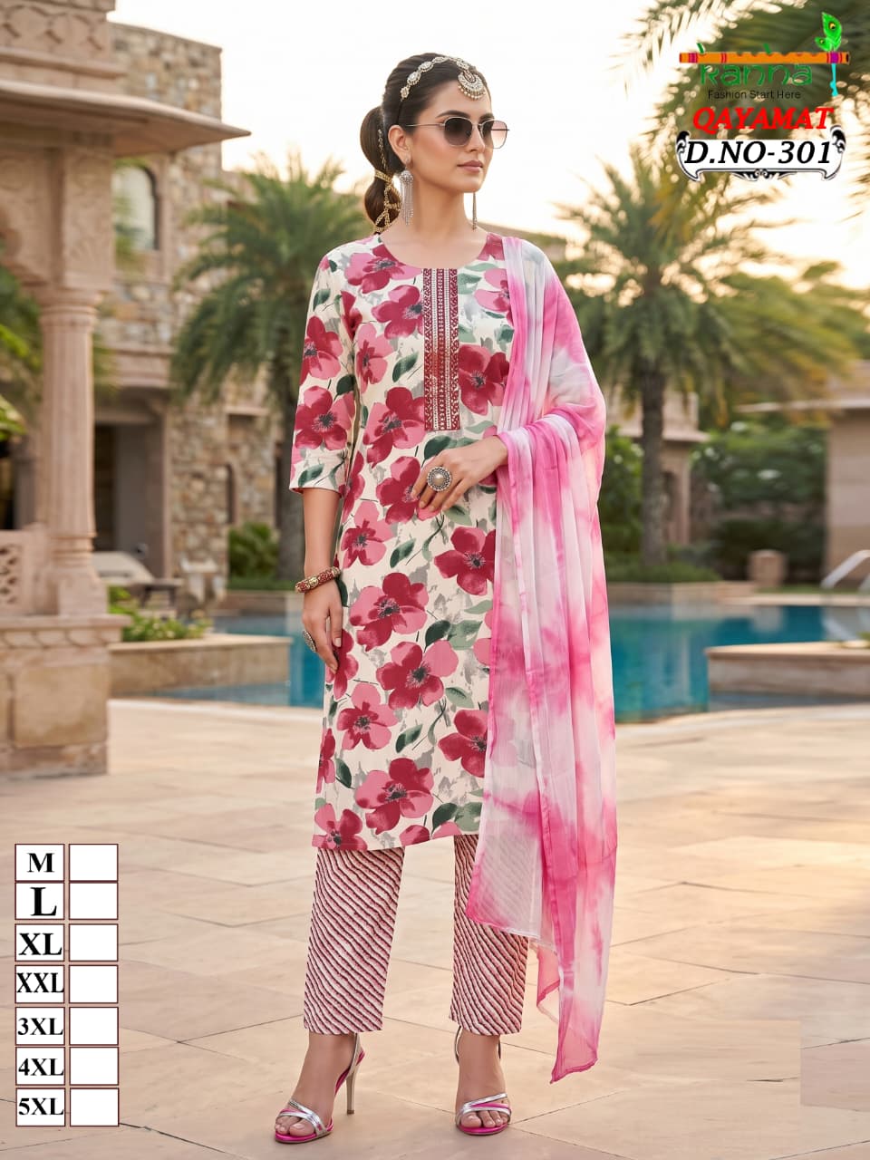 Qayamat 2807 Kanha Liva Reyon Readymade Pant Style Suits Supplier India