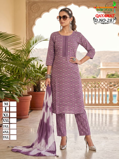 Qayamat 2807 Kanha Liva Reyon Readymade Pant Style Suits Supplier India