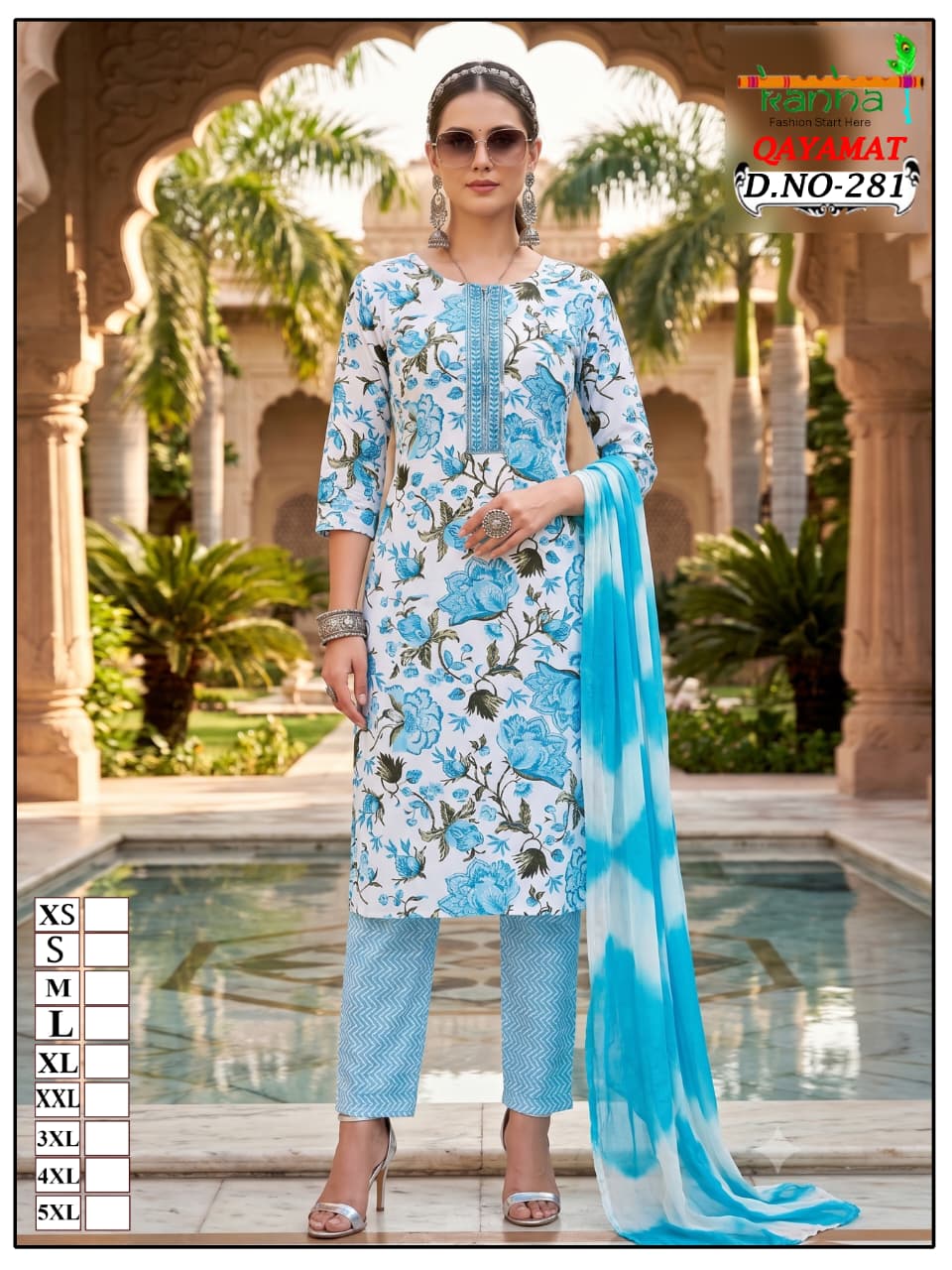 Qayamat 2807 Kanha Liva Reyon Readymade Pant Style Suits Supplier India