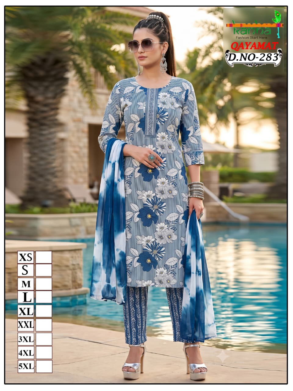 Qayamat 2807 Kanha Liva Reyon Readymade Pant Style Suits Supplier India