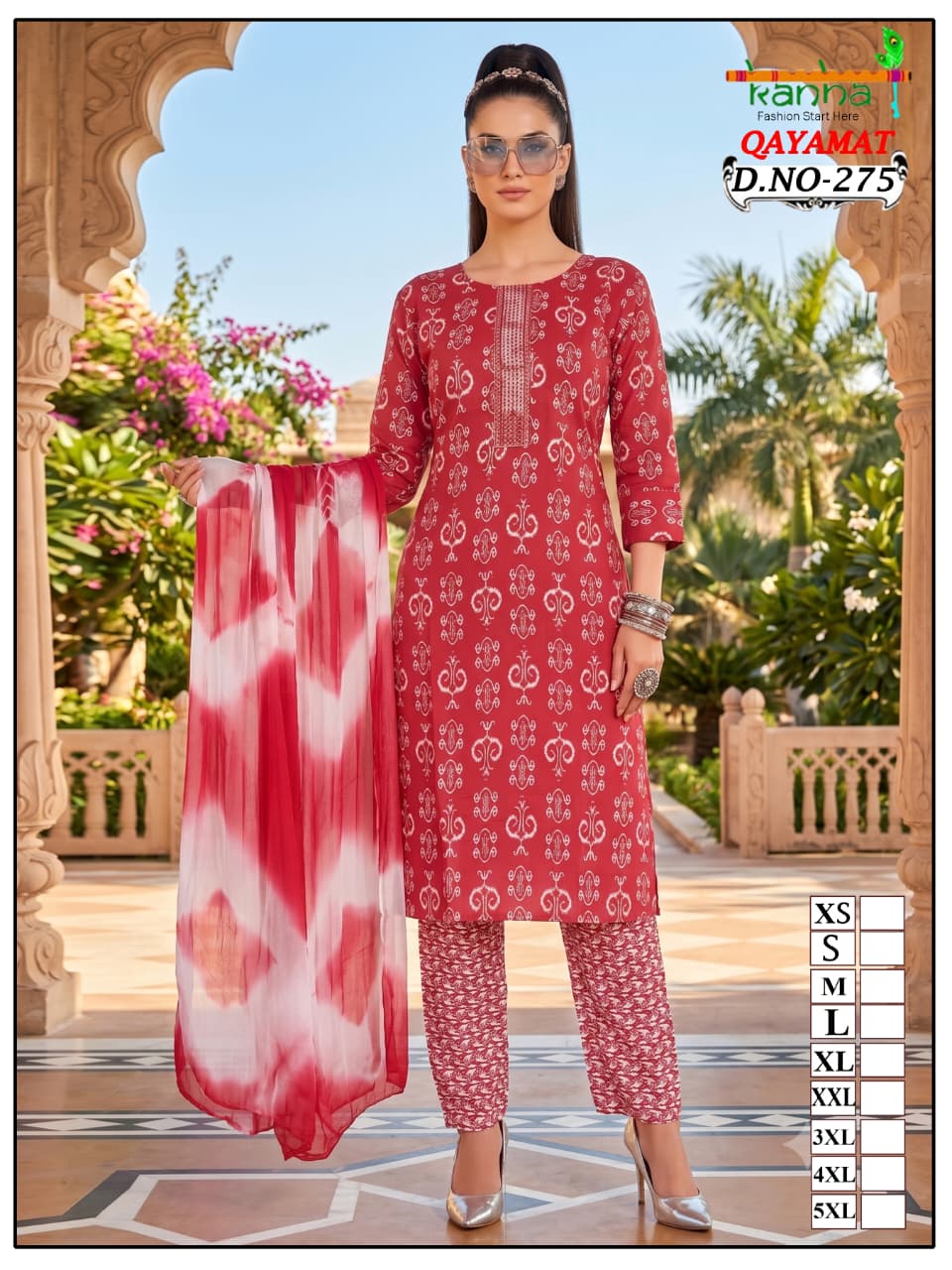 Qayamat 2807 Kanha Liva Reyon Readymade Pant Style Suits Supplier India