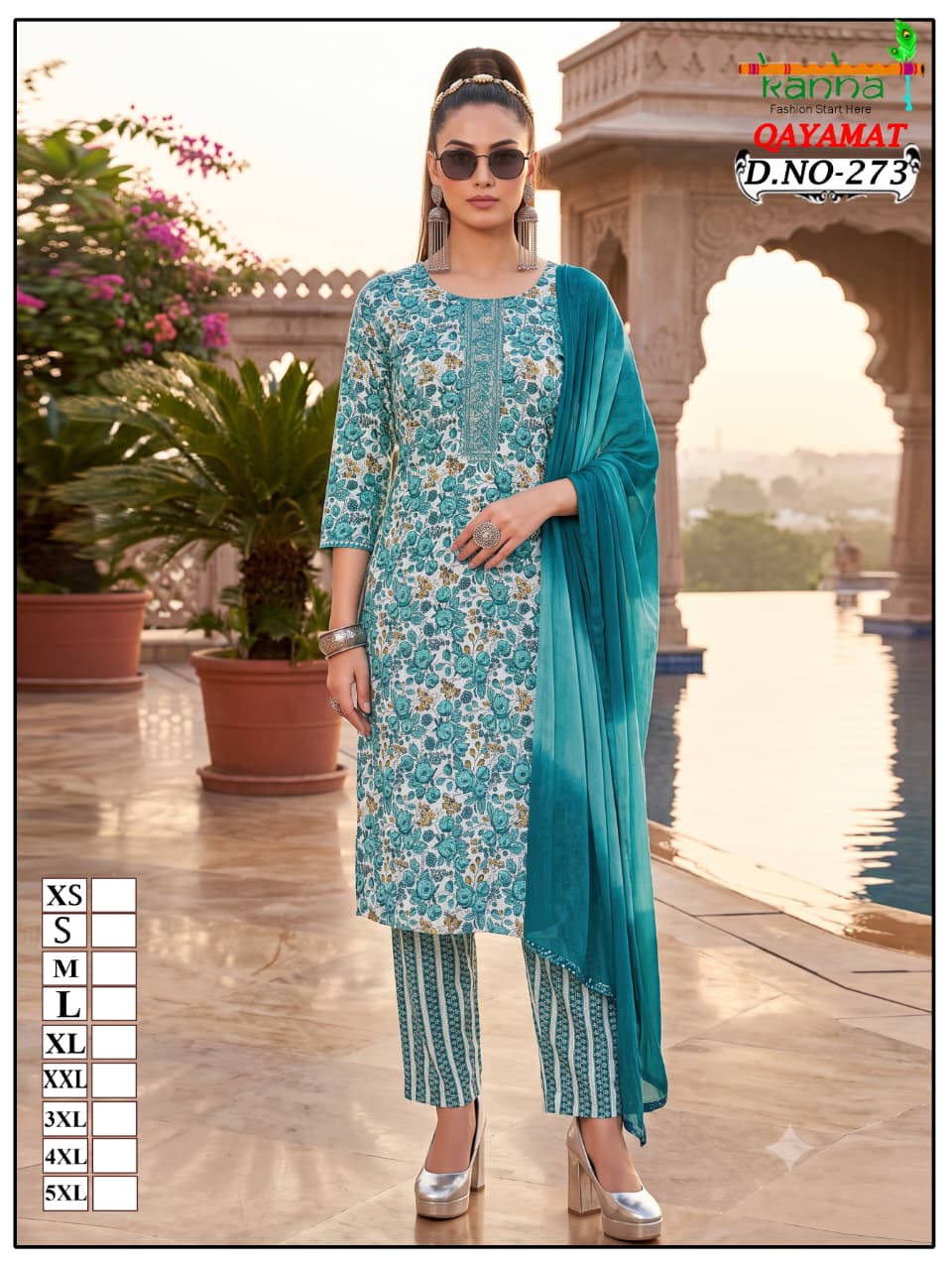 Qayamat 2807 Kanha Liva Reyon Readymade Pant Style Suits Supplier India