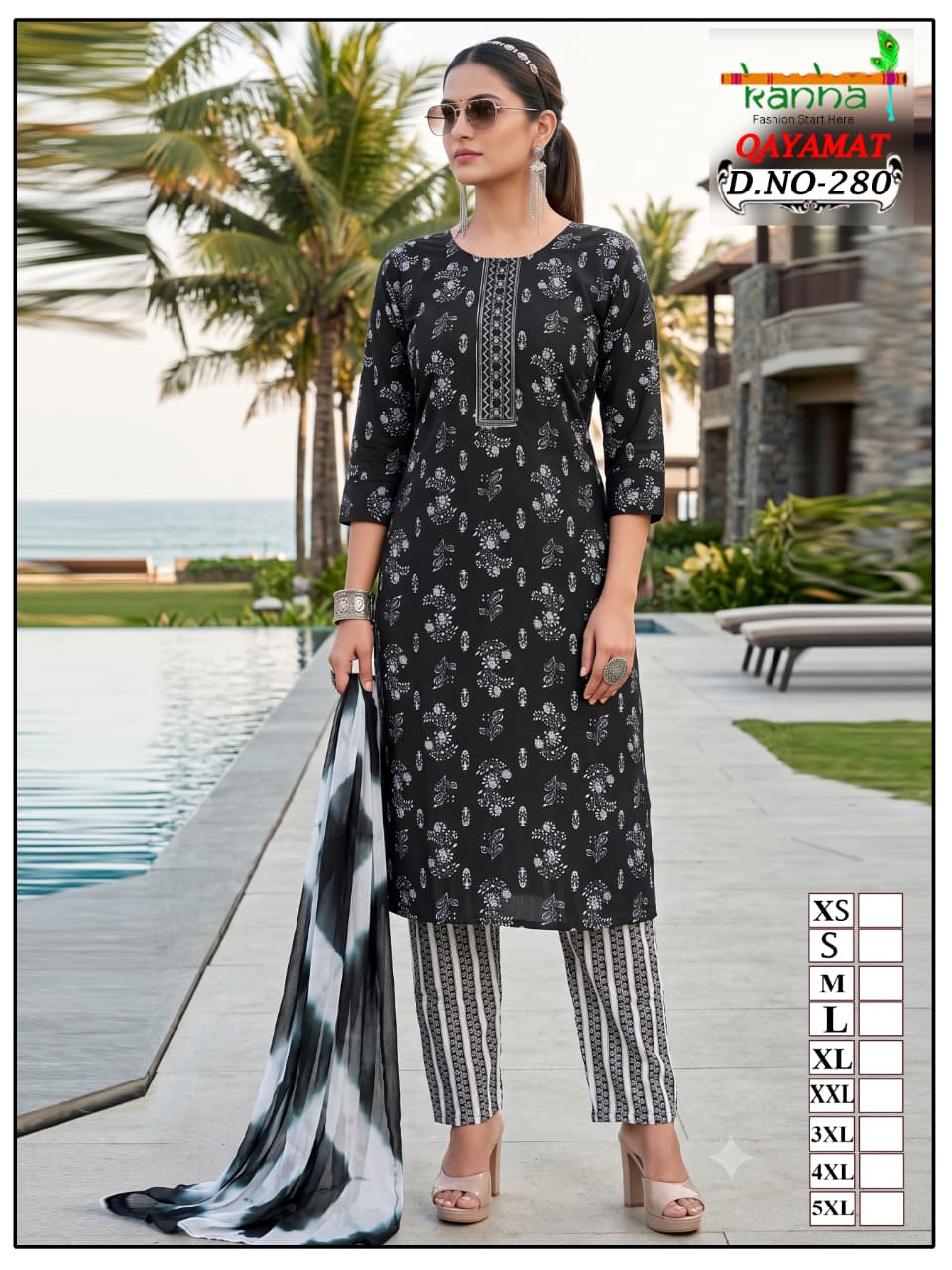 Qayamat 2807 Kanha Liva Reyon Readymade Pant Style Suits Supplier India