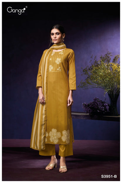 Qiara 3951 Ganga Premium Plazzo Style Suits Manufacturer Gujarat