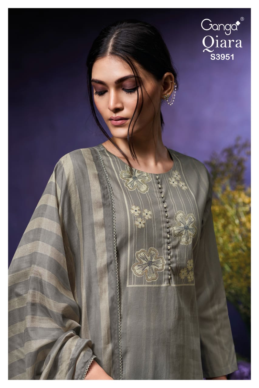 Qiara 3951 Ganga Premium Plazzo Style Suits Manufacturer Gujarat