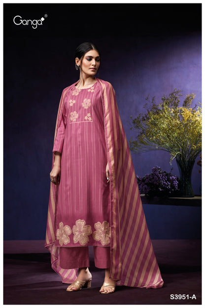 Qiara 3951 Ganga Premium Plazzo Style Suits Manufacturer Gujarat