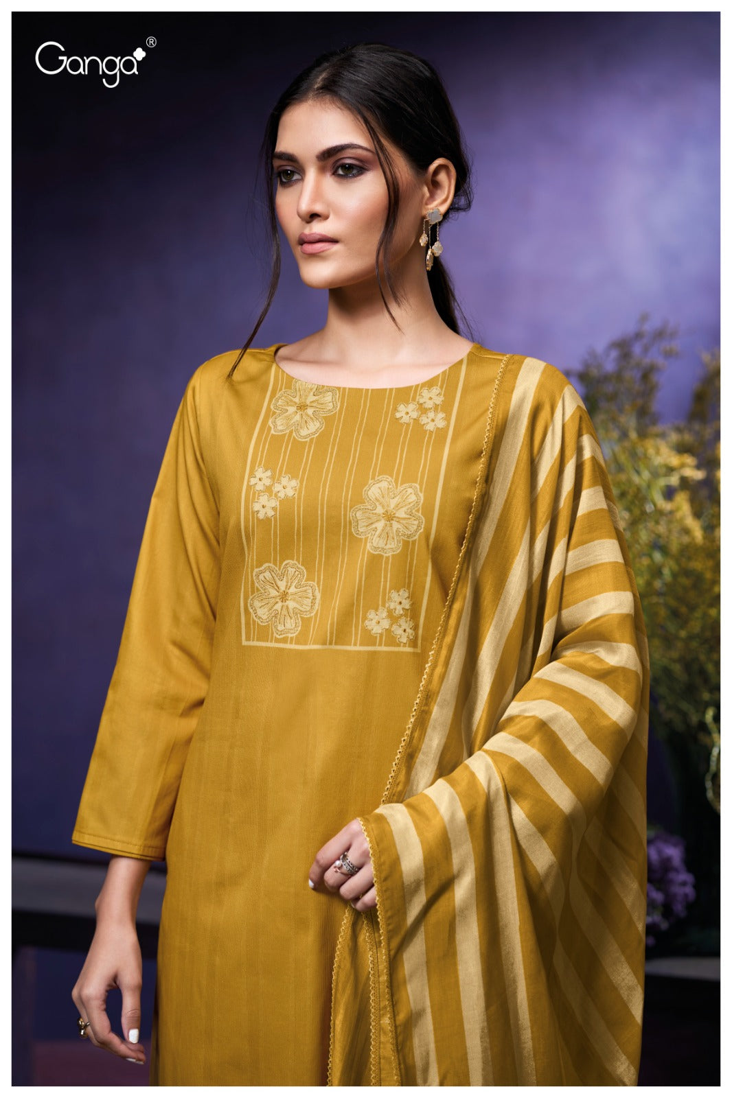 Qiara 3951 Ganga Premium Plazzo Style Suits Manufacturer Gujarat