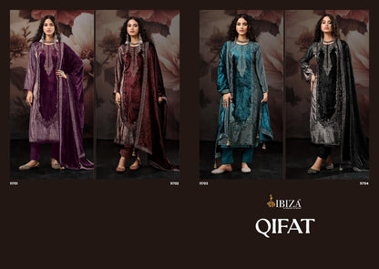 Qifat Ibiza Viscose Velvet Suits Wholesale Price
