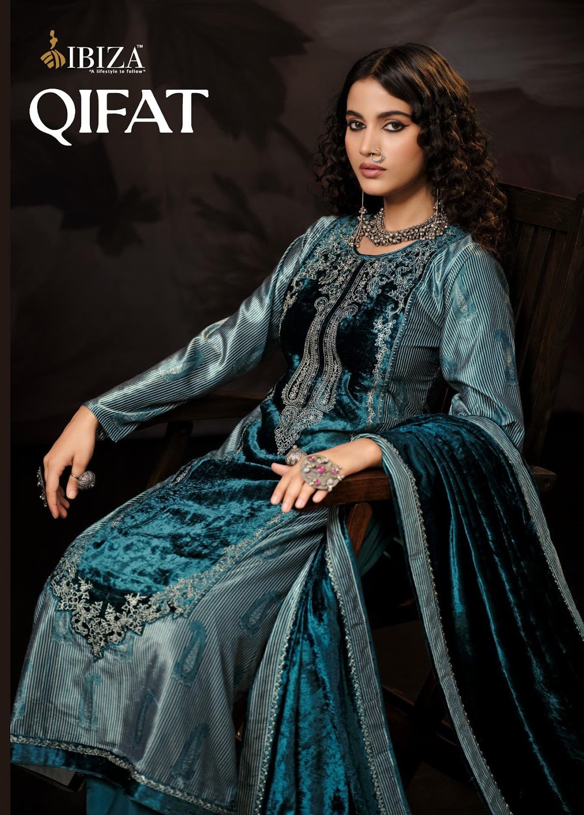 Qifat Ibiza Viscose Velvet Suits Wholesale Price