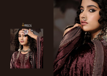 Qifat Ibiza Viscose Velvet Suits Wholesale Price