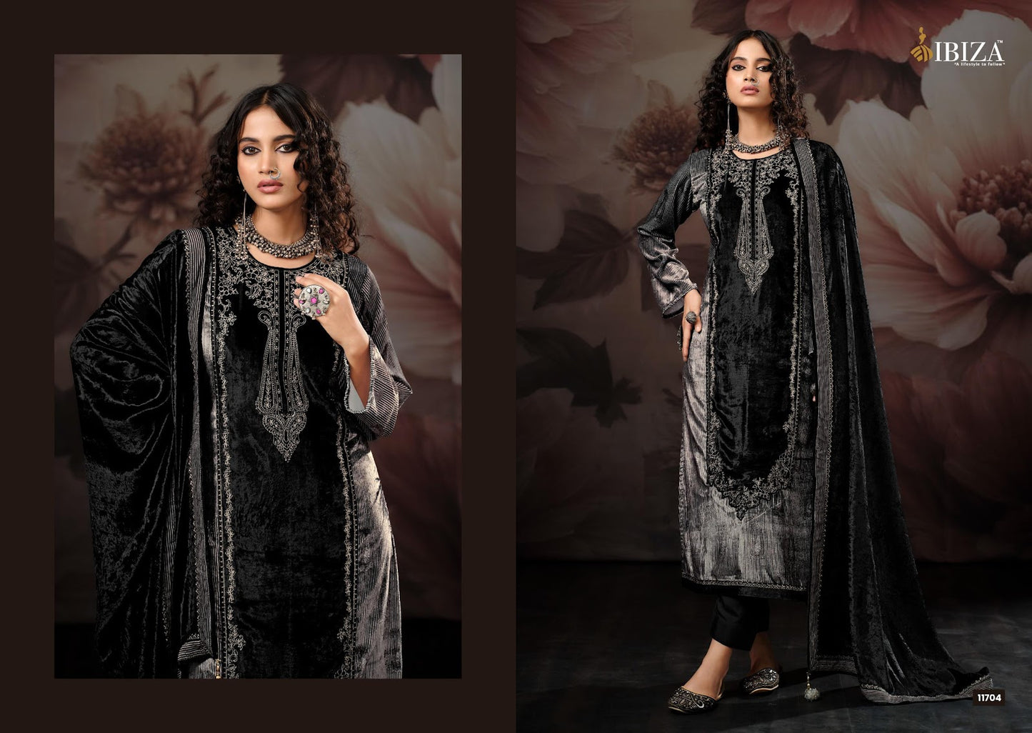 Qifat Ibiza Viscose Velvet Suits Wholesale Price