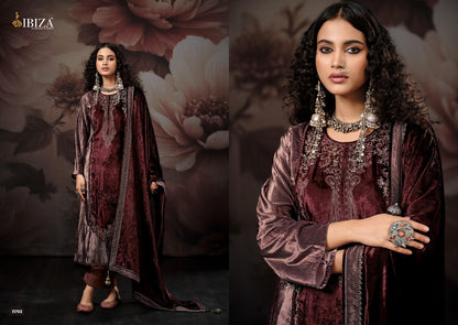 Qifat Ibiza Viscose Velvet Suits Wholesale Price