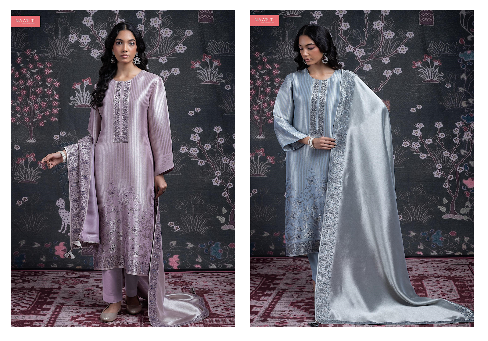 Qifat Naariti Silk Pant Style Suits Wholesale Price
