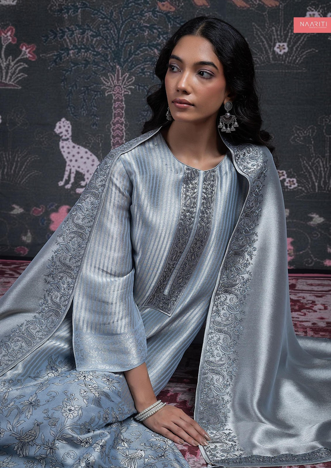 Qifat Naariti Silk Pant Style Suits Wholesale Price