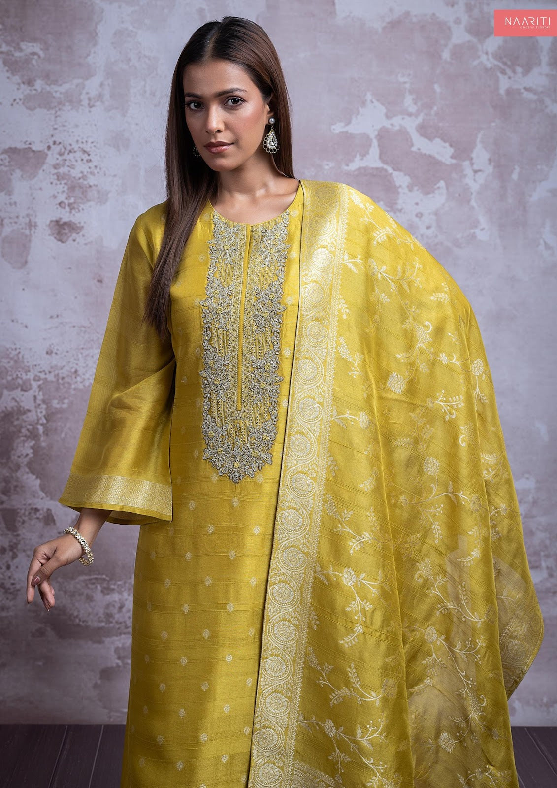 Qinara Naariti Silk Jacquard Pant Style Suits Exporter Ahmedabad