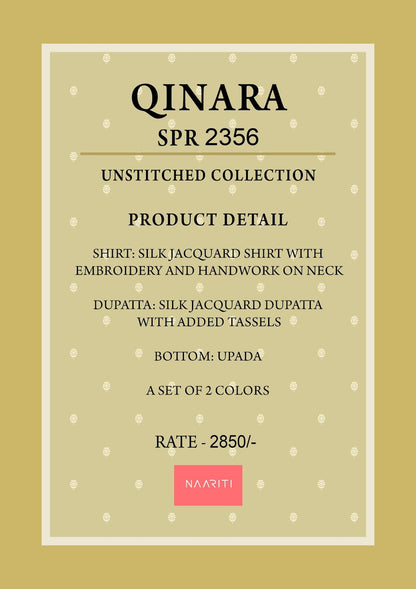Qinara Naariti Silk Jacquard Pant Style Suits Exporter Ahmedabad