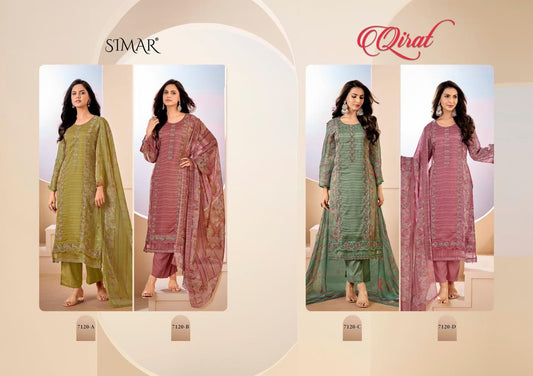 Qirat Simar Lawn Cotton Pakistani Salwar Suits Wholesaler Gujarat
