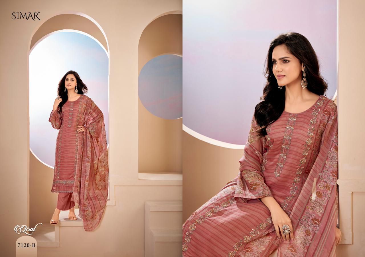 Qirat Simar Lawn Cotton Pakistani Salwar Suits Wholesaler Gujarat