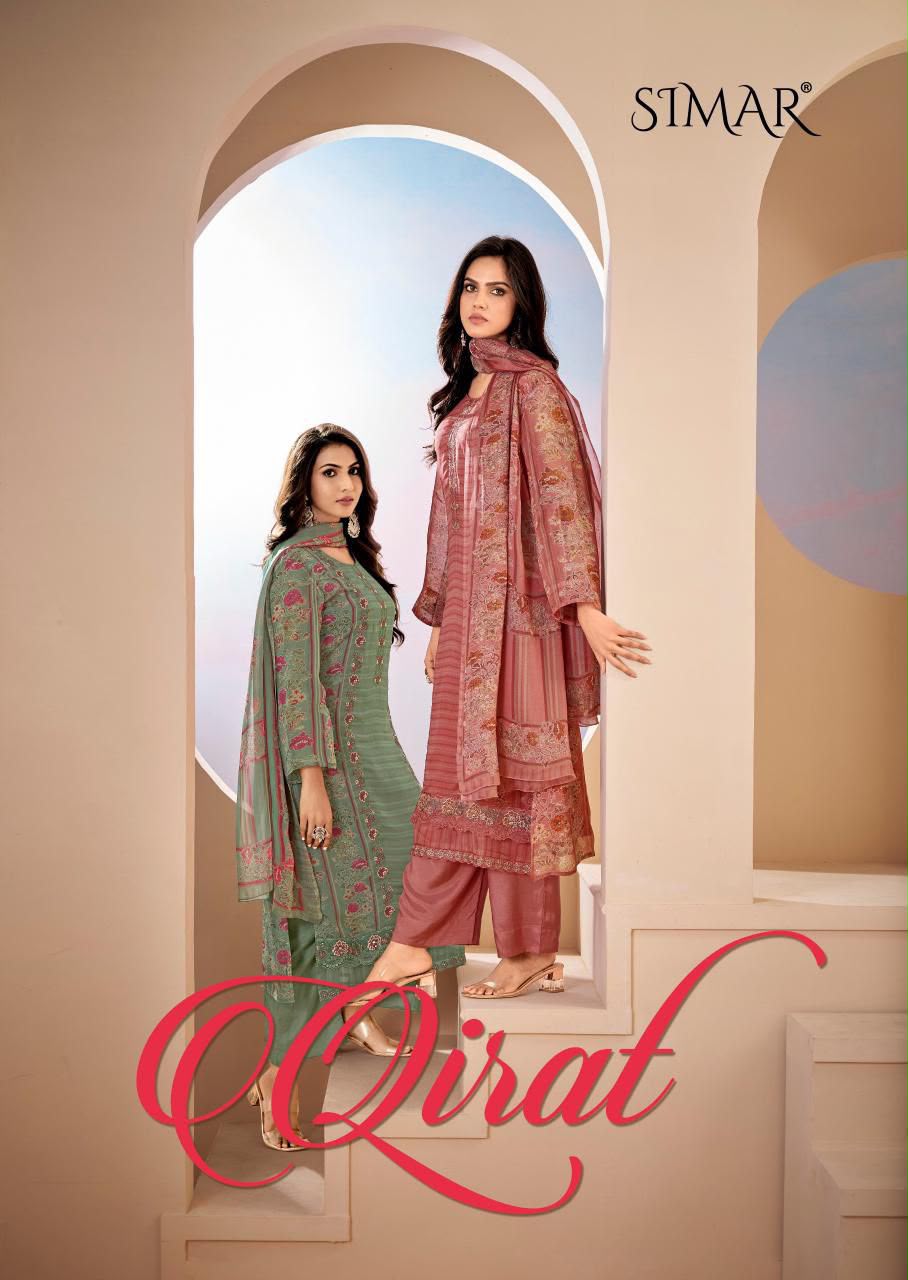Qirat Simar Viscose Pashmina Suits Manufacturer Gujarat