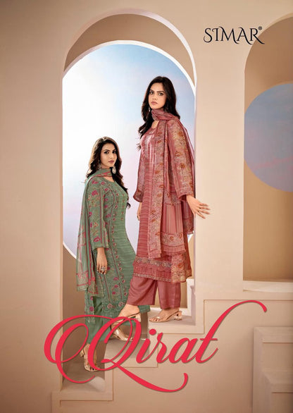 Qirat Simar Viscose Pashmina Suits Manufacturer Gujarat