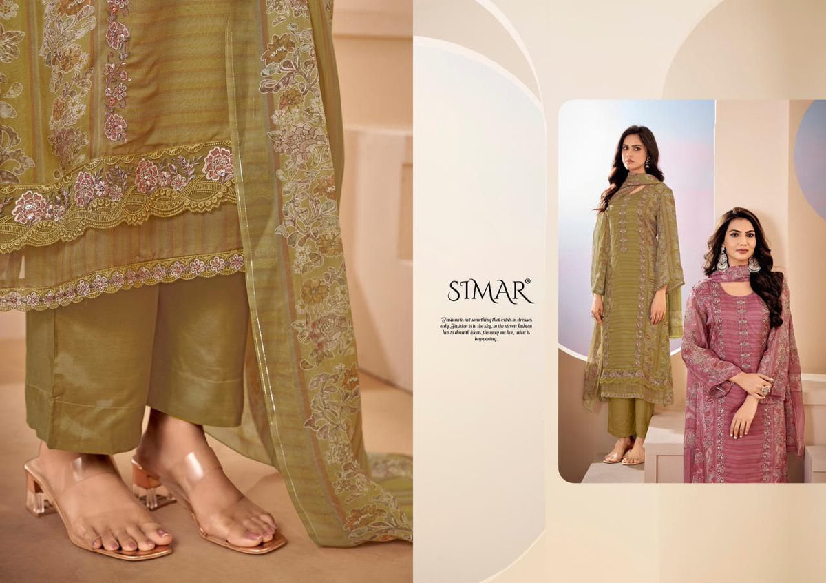 Qirat Simar Viscose Pashmina Suits Manufacturer Gujarat