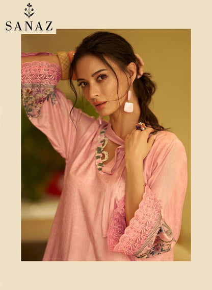 Qissa Sanaz Viscose Muslin Pakistani Salwar Suits Wholesaler Ahmedabad
