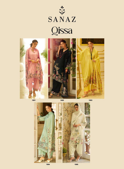 Qissa Sanaz Viscose Muslin Pakistani Salwar Suits Wholesaler Ahmedabad