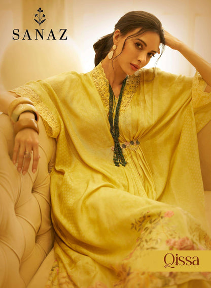Qissa Sanaz Viscose Muslin Pakistani Salwar Suits Wholesaler Ahmedabad
