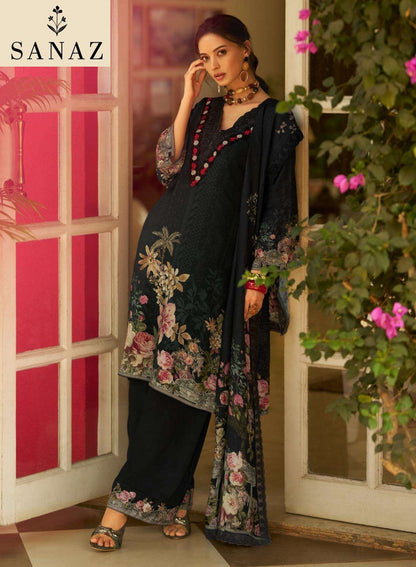 Qissa Sanaz Viscose Muslin Pakistani Salwar Suits Wholesaler Ahmedabad