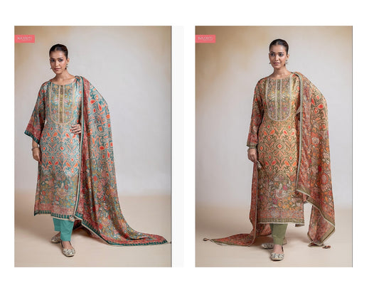Qruti Naariti Silk Pant Style Suits Wholesale Price