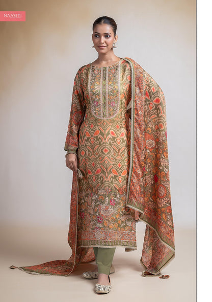 Qruti Naariti Silk Pant Style Suits Wholesale Price